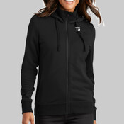 L814.ise - Ladies Smooth Fleece Hooded Jacket