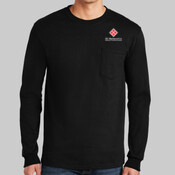 BLACK: 2410.ise - Ultra Cotton ® 100% US Cotton Long Sleeve T Shirt with Pocket, Gildan