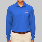 88192P.anpac - Adult Pinnacle Performance Piqué Long-Sleeve Polo with Pocket